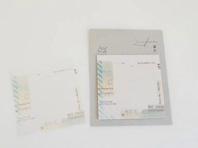 Yohaku Tracing Sticky Notes - Airmail biodegradable sturdy