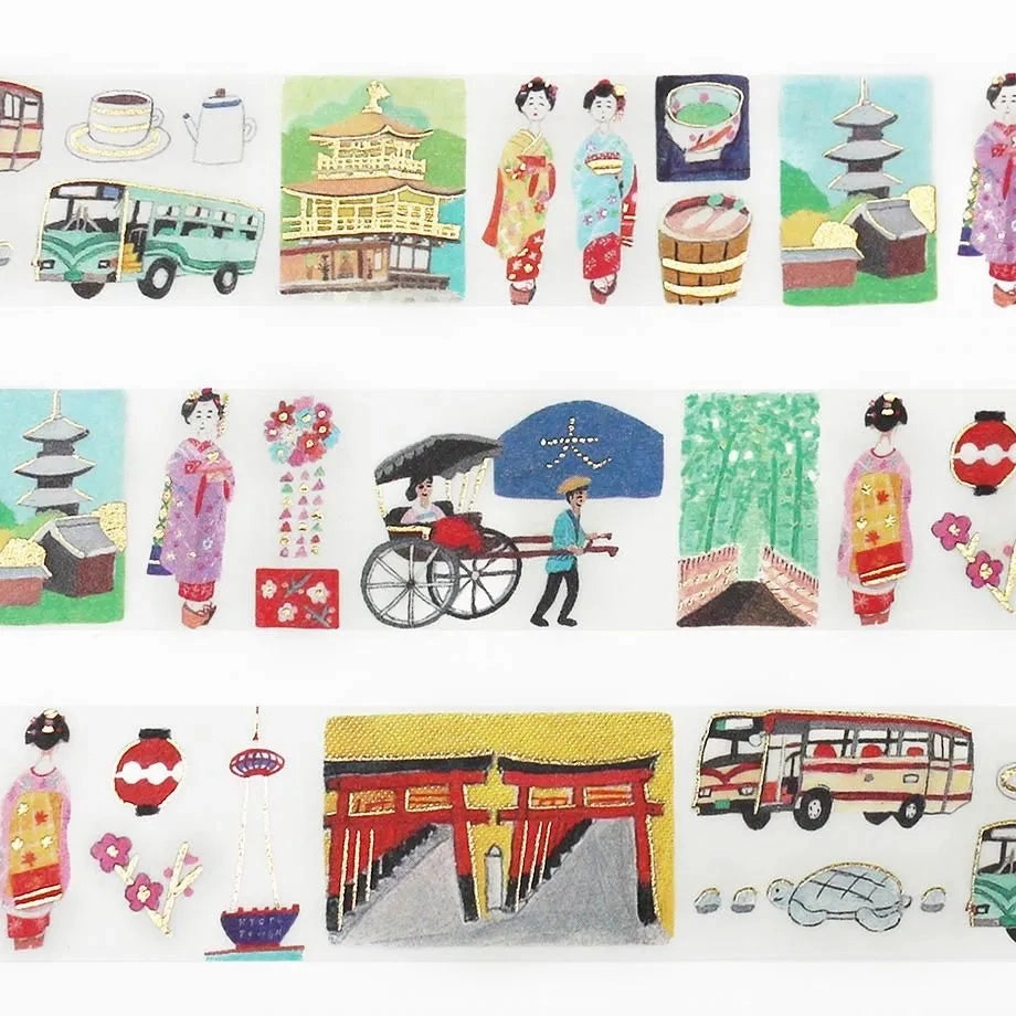 automatic Ai Okino Washi Tape - Kyoto