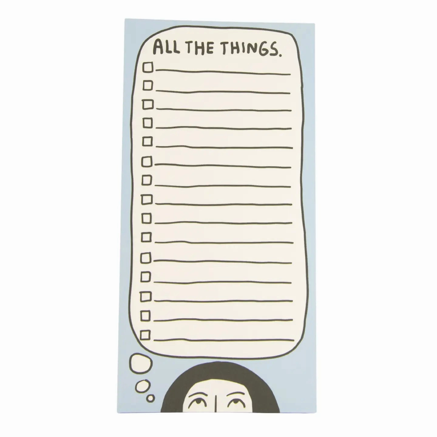 sturdy collapsible All The Things Checklist Notepad