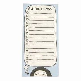 sturdy collapsible All The Things Checklist Notepad