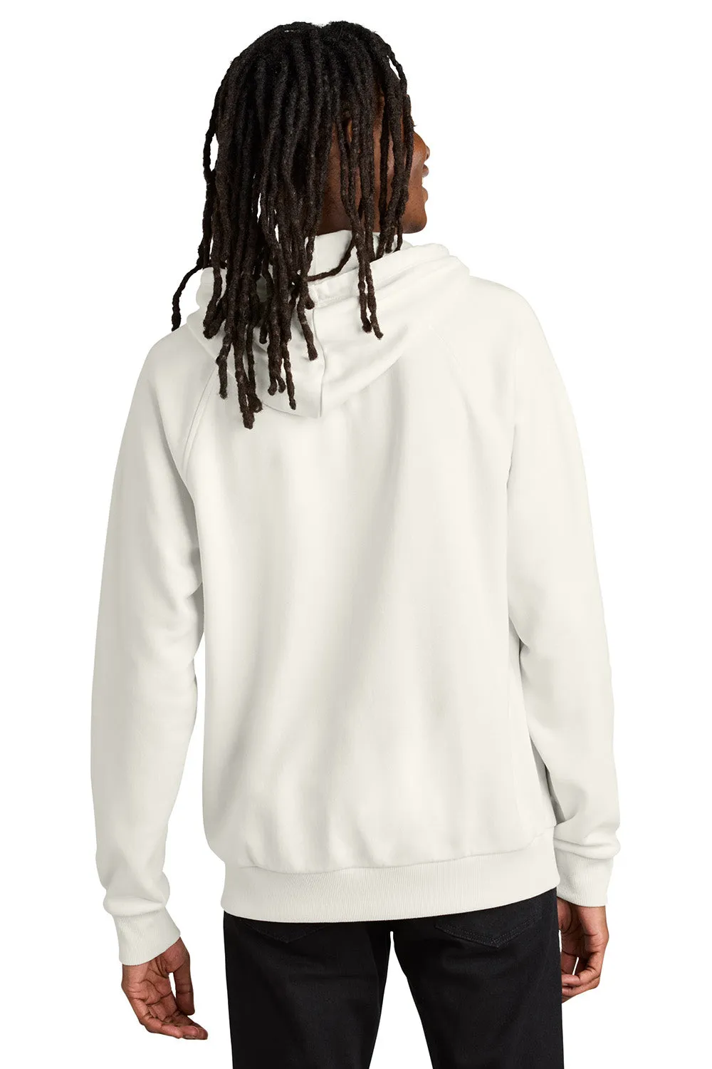Allmade Herren CVC-Fleece Kapuzenpullover mit Kangaroo-Tasche - Weißer Sand