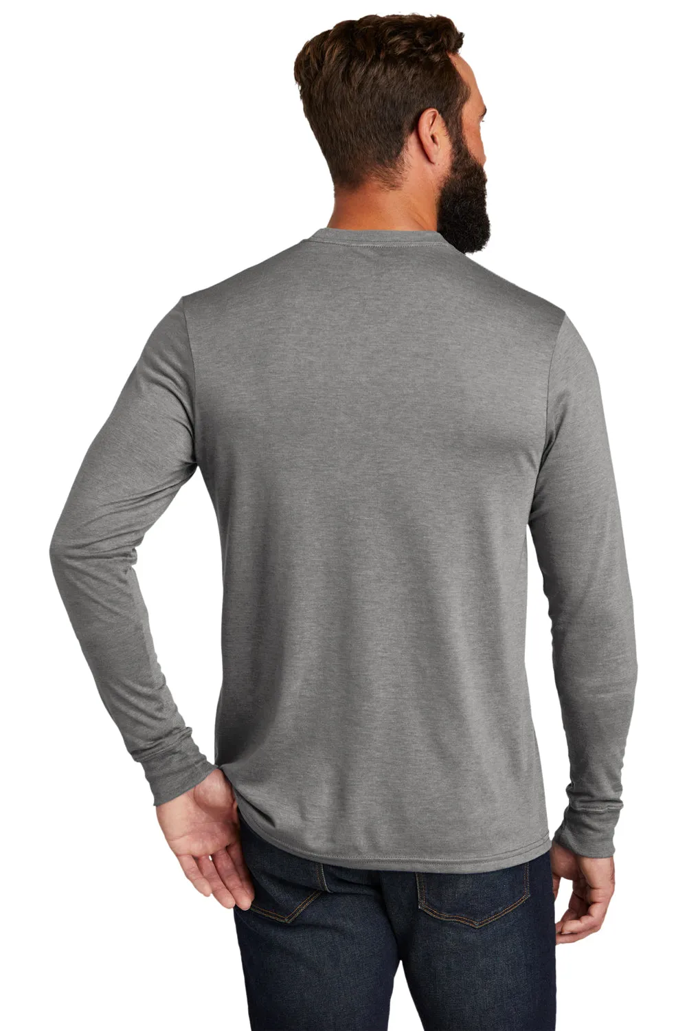 Allmade Herren Langarm Rundhals T-Shirt - Aluminiumgrau