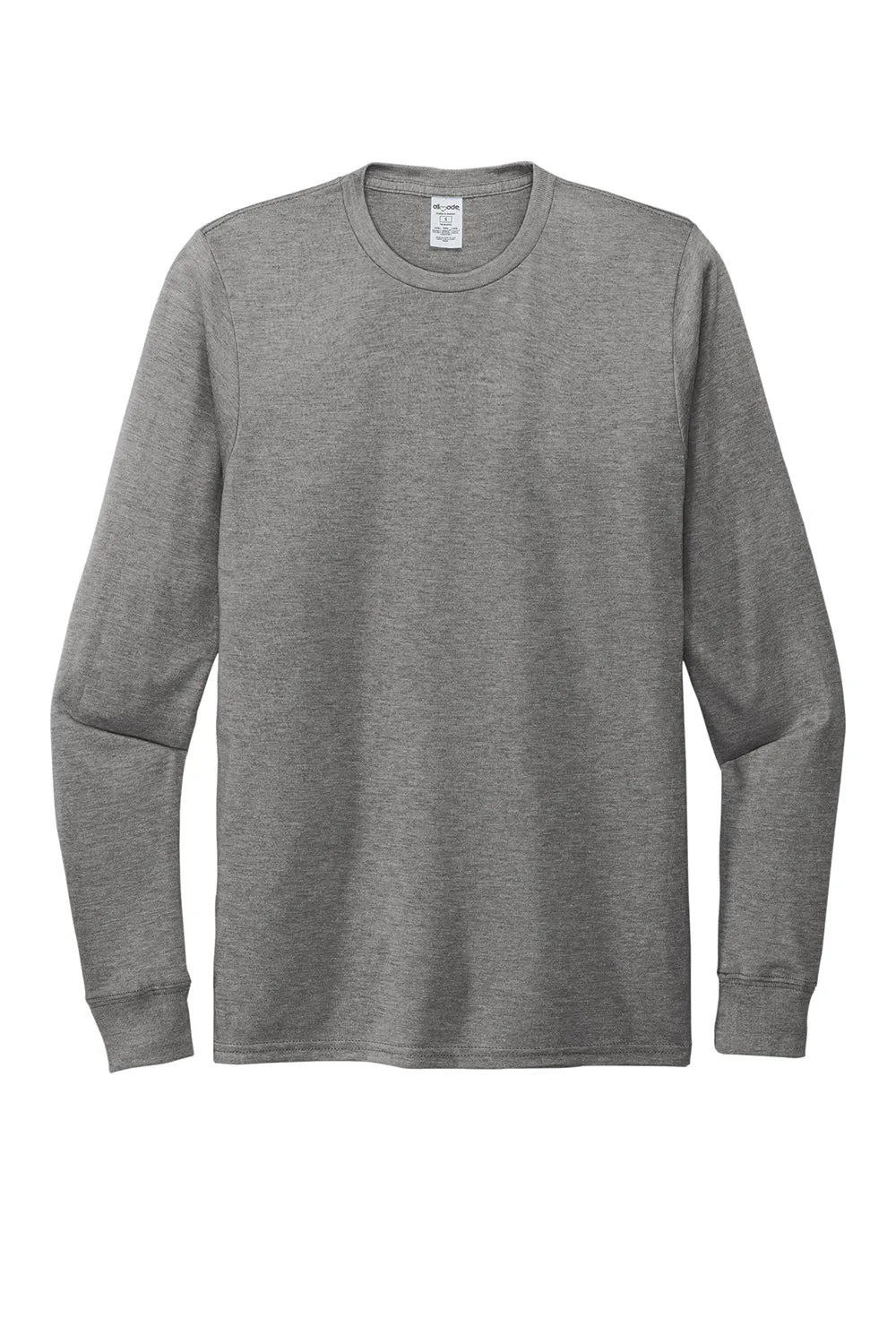 Allmade Herren Langarm Rundhals T-Shirt - Aluminiumgrau
