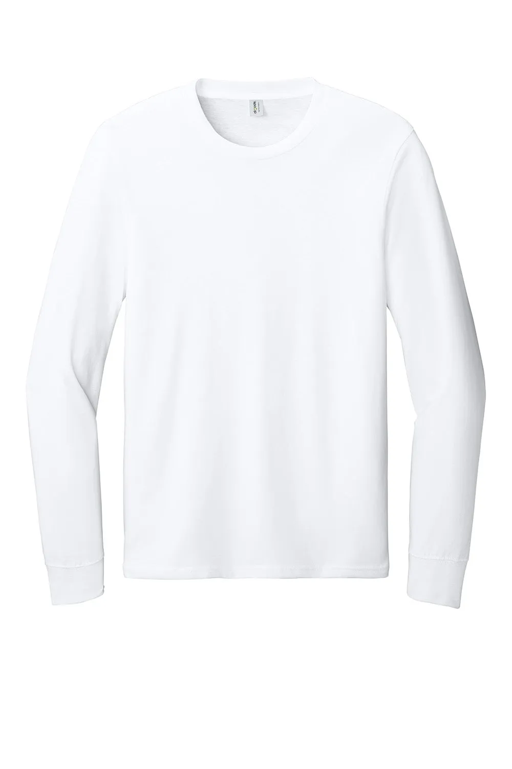 Allmade Herren Langarm Rundhals T-Shirt - Leuchtendes Weiß