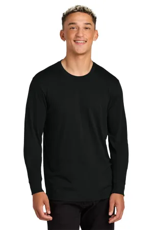 Allmade Herren Langarm Rundhals T-Shirt - Tiefschwarz