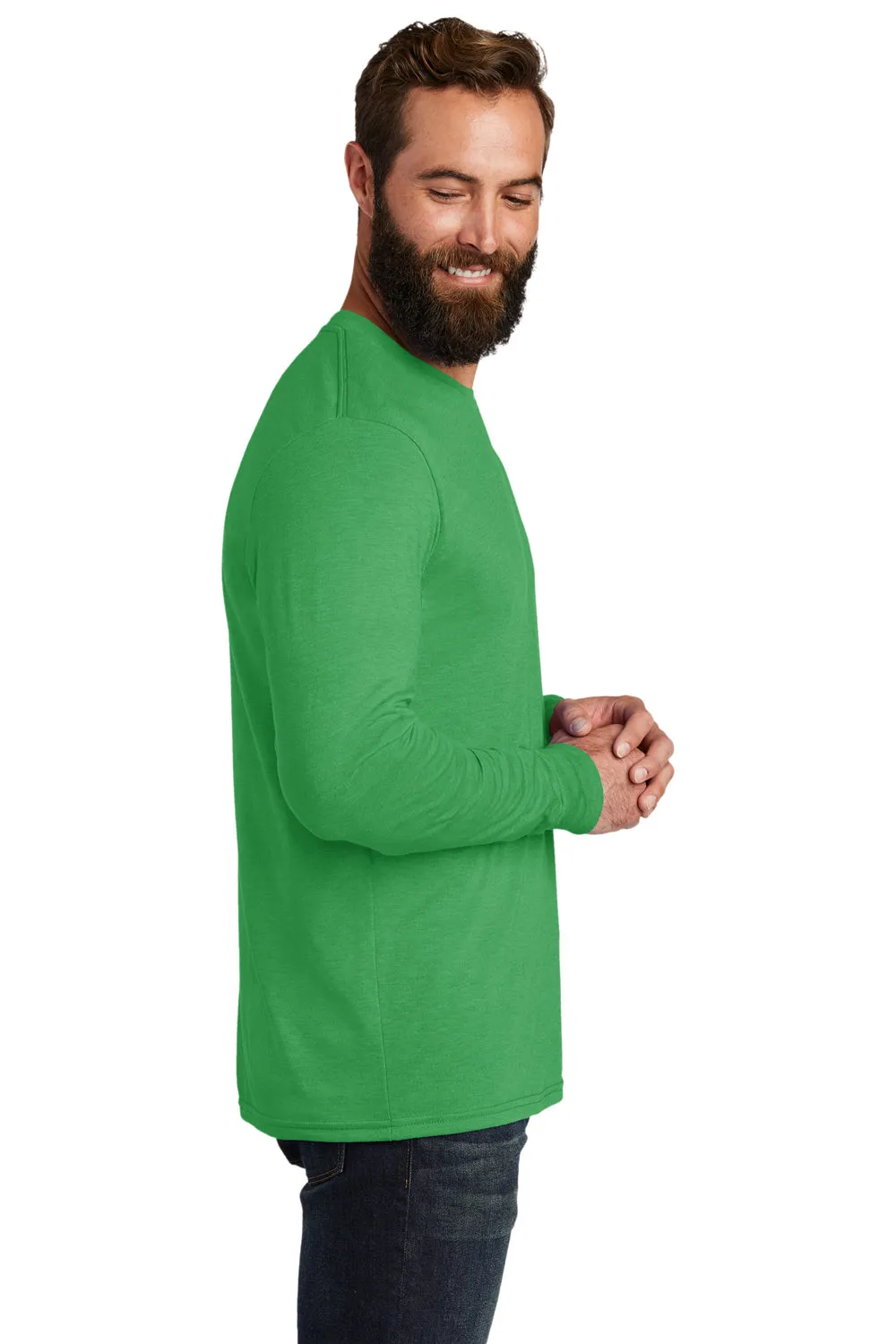 Allmade Herren Langarm Rundhals T-Shirt - Umweltfreundliches Grün