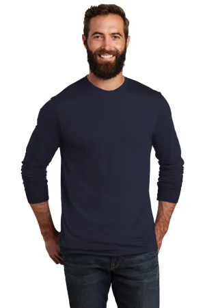 Allmade Herren Langarm Rundhals T-Shirt - Nachthimmel Marineblau