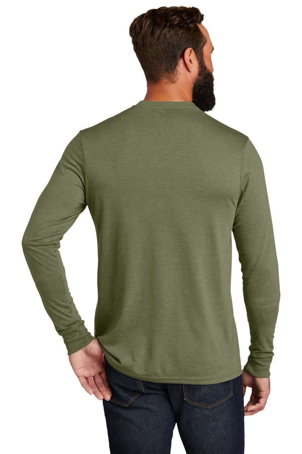Allmade Herren Langarm Rundhals T-Shirt - Olivgrün