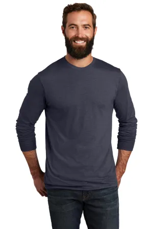Allmade Herren Langarm Rundhals T-Shirt - Rebell Blau