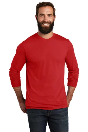 Allmade Herren Langarm Rundhals T-Shirt - Aufsteigendes Rot