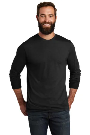 Allmade Herren Langarm Rundhals T-Shirt - Weltraumschwarz