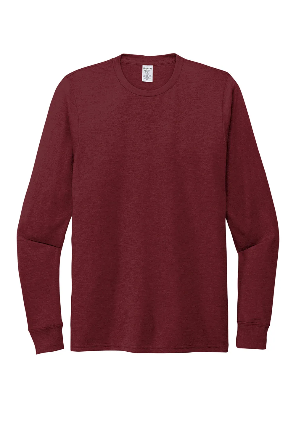 Allmade Herren Langarm Rundhals T-Shirt - Weinrot
