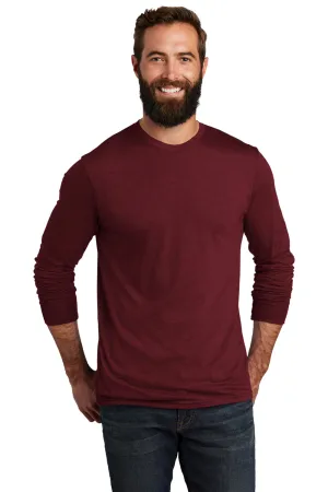 Allmade Herren Langarm Rundhals T-Shirt - Weinrot
