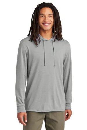 Allmade Herren Langarm Kapuzen-T-Shirt Hoodie - Aluminiumgrau