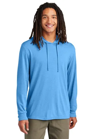 Allmade Herren Langarm Kapuzen-T-Shirt Hoodie - Azurblau