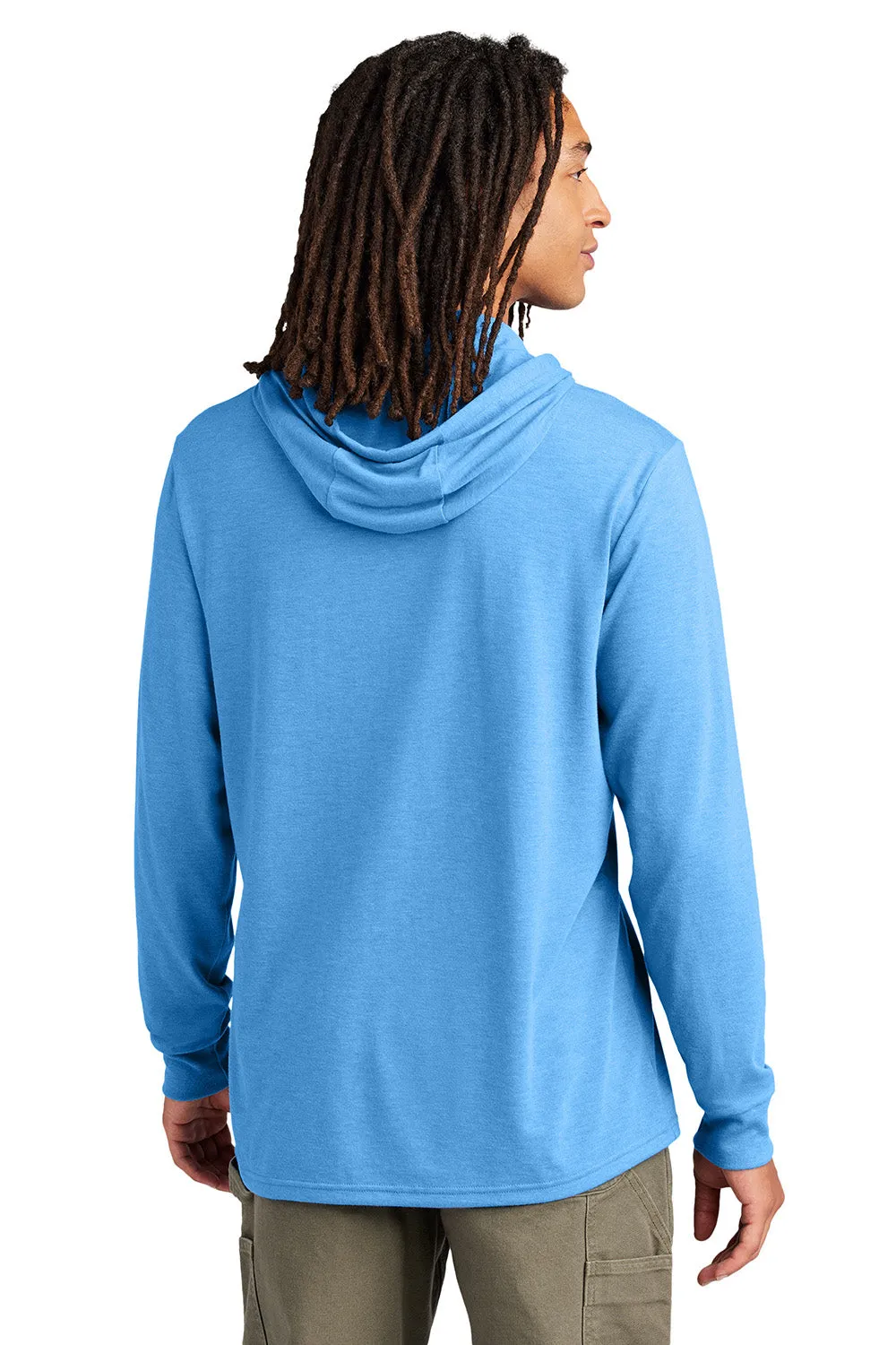 Allmade Herren Langarm Kapuzen-T-Shirt Hoodie - Azurblau