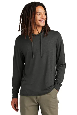 Allmade Herren Langarm Kapuzen-T-Shirt Hoodie - Weltraumschwarz