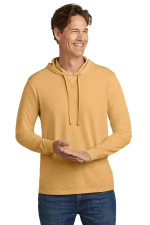 Allmade Herren Mineral Dye Langarm Kapuzen-T-Shirt Hoodie - Goldener Weizen