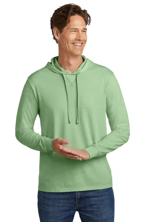 Allmade Herren Mineral Dye Langarm Kapuzen-T-Shirt Hoodie - Moosgrün