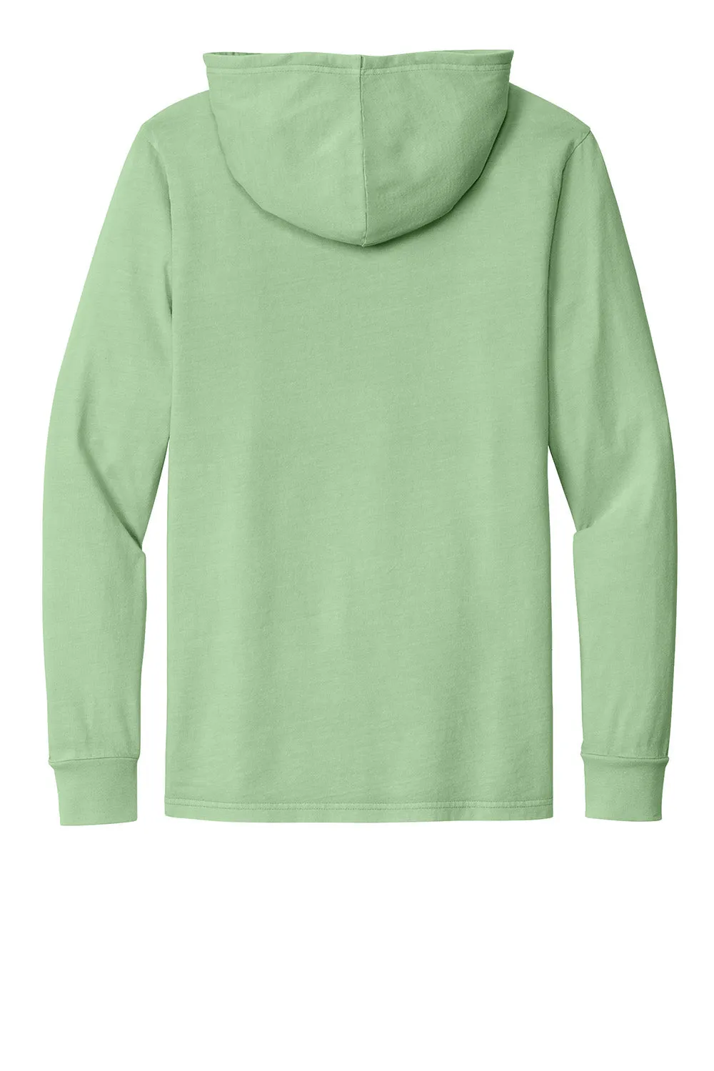 Allmade Herren Mineral Dye Langarm Kapuzen-T-Shirt Hoodie - Moosgrün