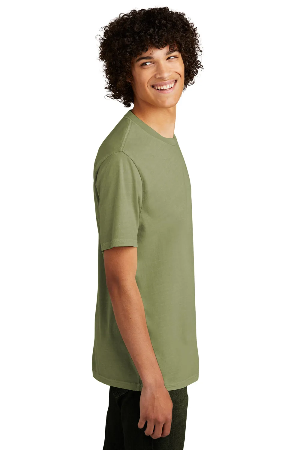 Allmade Herren Mineral Dye Kurzarm Rundhals T-Shirt - Moosgrün