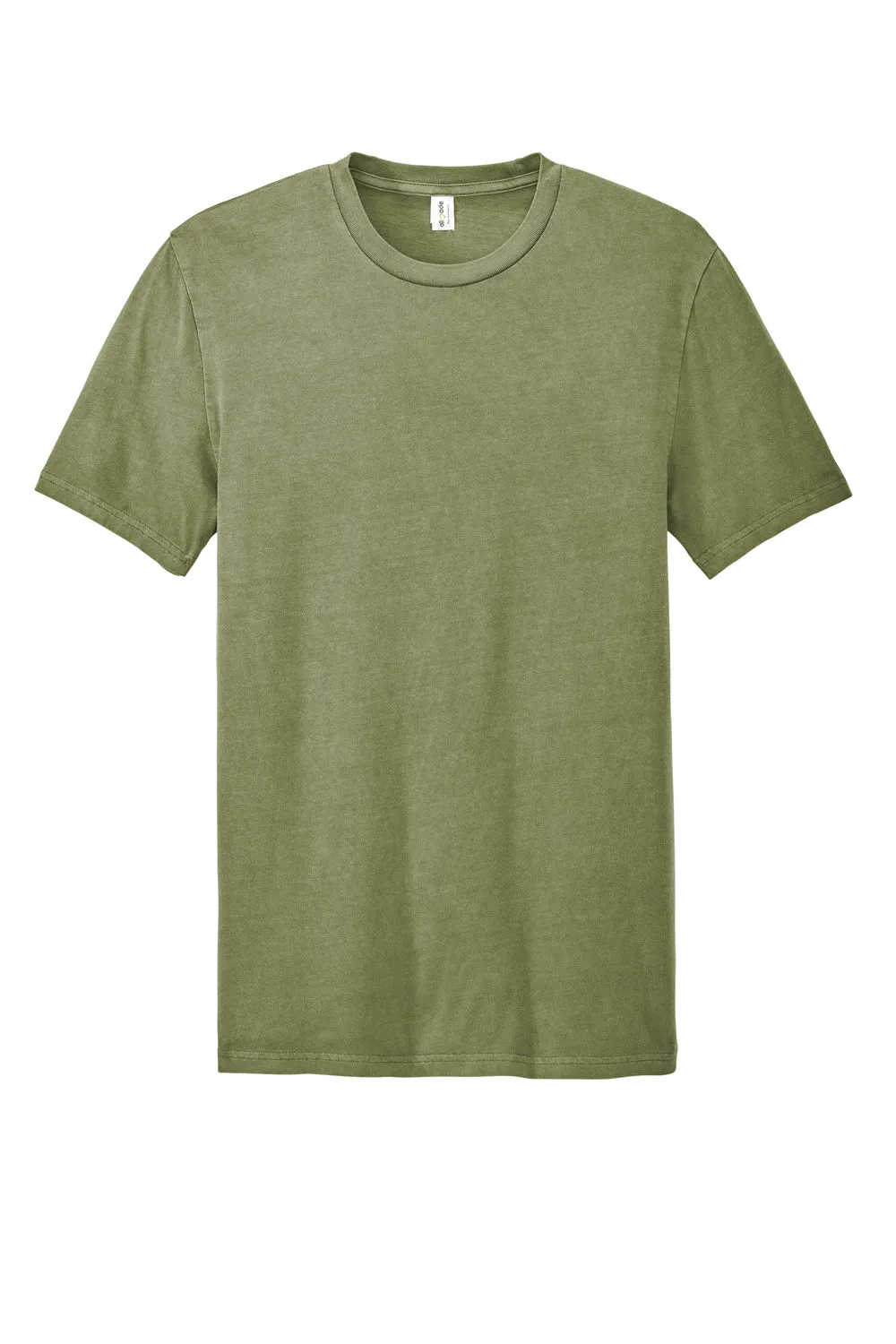 Allmade Herren Mineral Dye Kurzarm Rundhals T-Shirt - Moosgrün