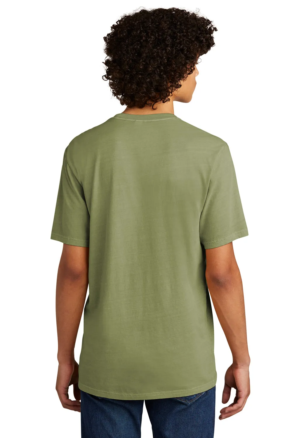 Allmade Herren Mineral Dye Kurzarm Rundhals T-Shirt - Moosgrün