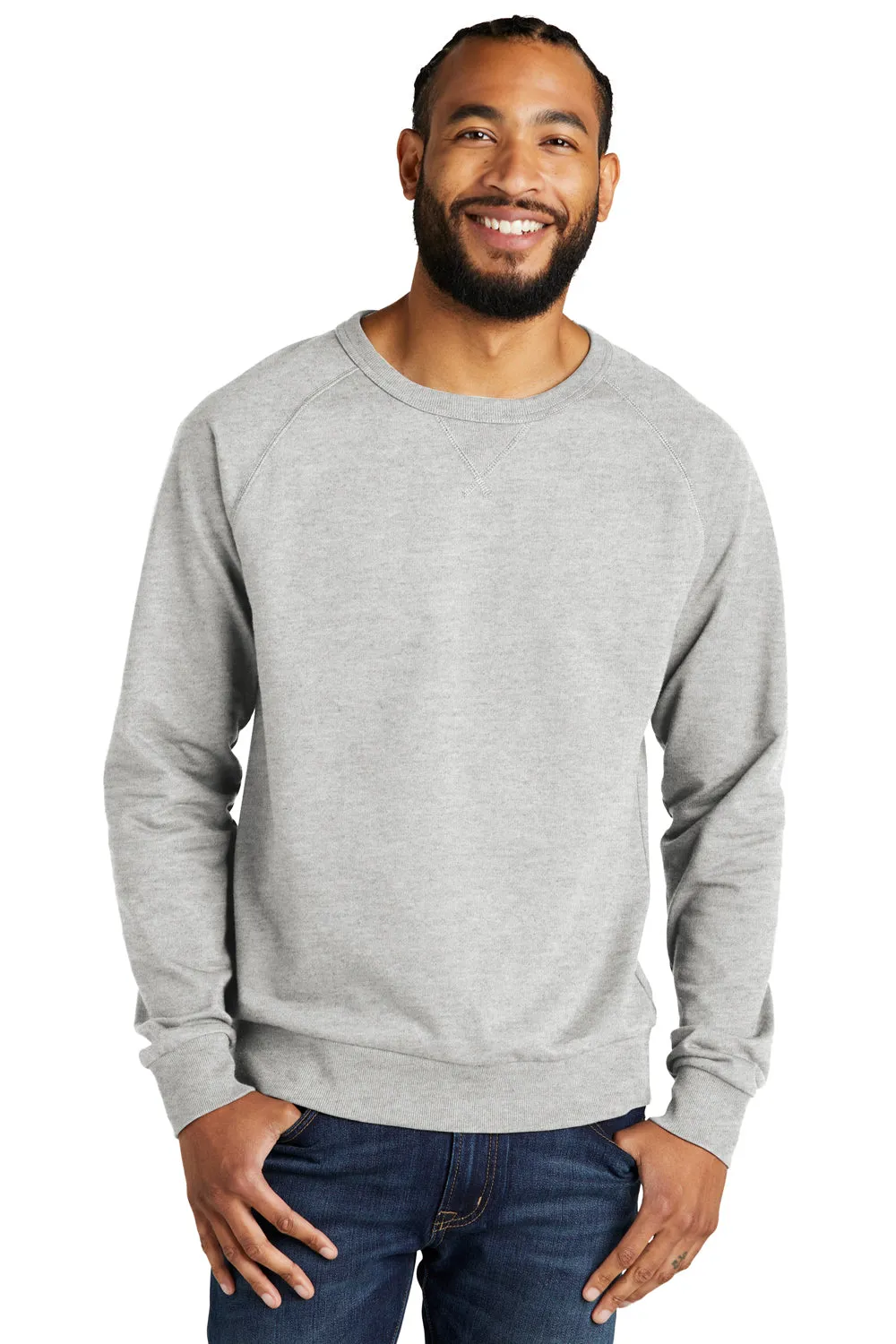 Allmade Herren Bio French Terry Crewneck Sweatshirt - Heather Granitgrau