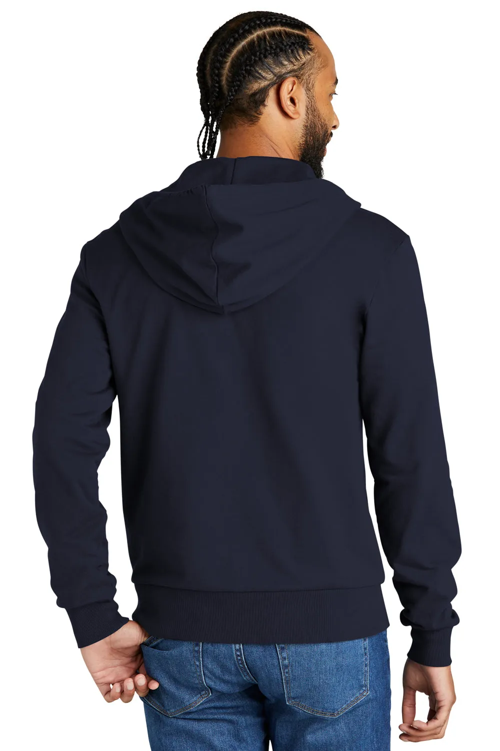 Allmade Herren Bio-French-Terry Full-Zip Kapuzenpullover mit Taschen - Nachthimmel Marineblau