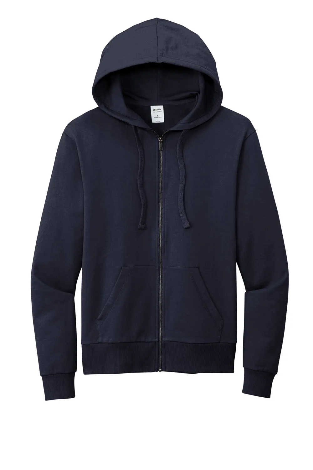 Allmade Herren Bio-French-Terry Full-Zip Kapuzenpullover mit Taschen - Nachthimmel Marineblau