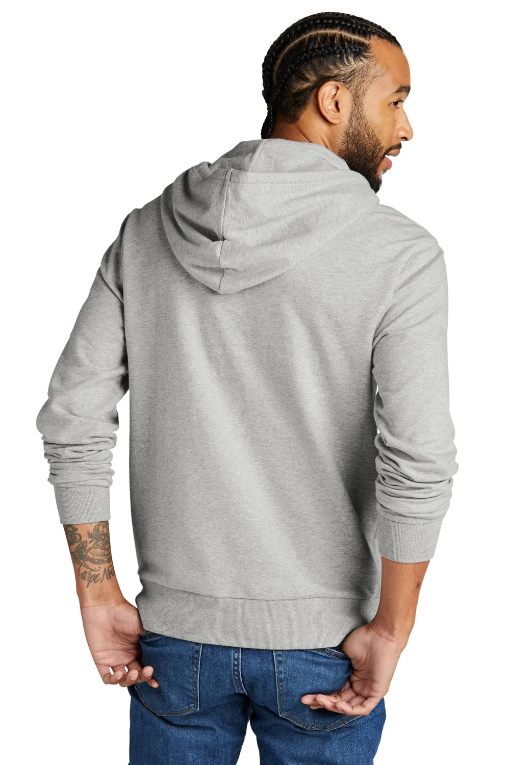 Allmade Herren Bio-French-Terry Kapuzenpullover mit Kangaroo-Tasche - Heather Granitgrau
