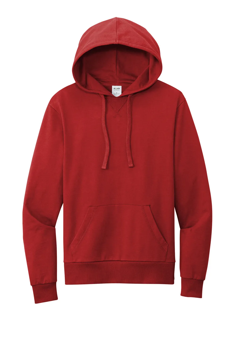 Allmade Herren Bio French Terry Kapuzenpullover Hoodie mit Kangaroo-Tasche - Revolution Rot