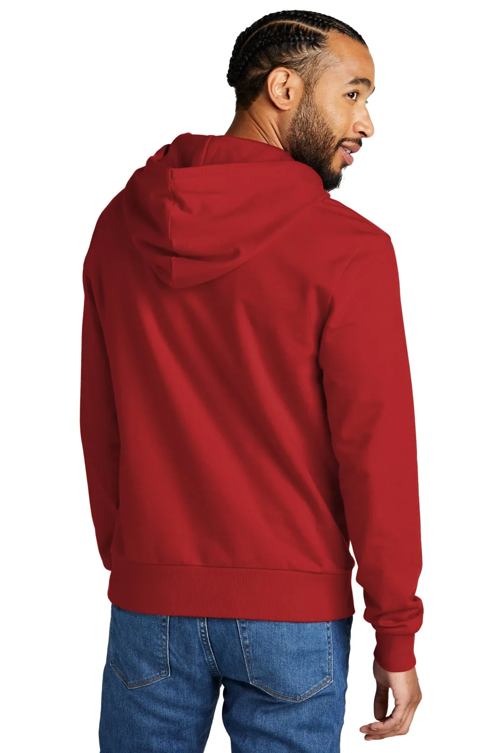 Allmade Herren Bio French Terry Kapuzenpullover Hoodie mit Kangaroo-Tasche - Revolution Rot