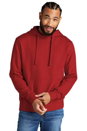 Allmade Herren Bio French Terry Kapuzenpullover Hoodie mit Kangaroo-Tasche - Revolution Rot