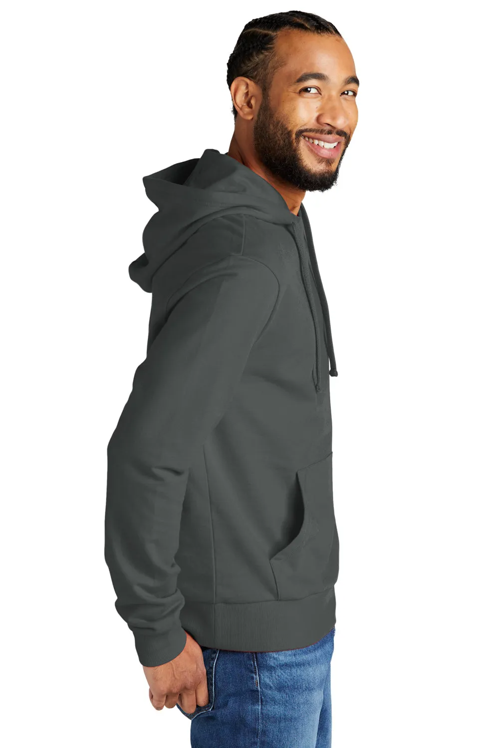 Allmade Herren Bio-French-Terry Kapuzenpullover mit Kangaroo-Tasche - Geländegrau