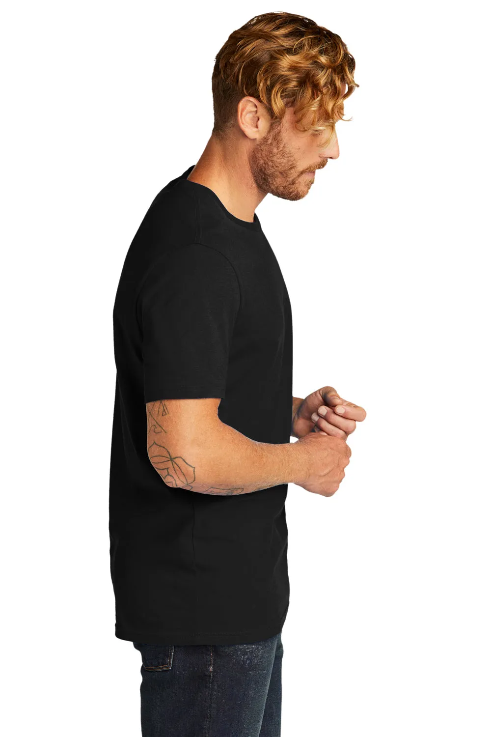Allmade Herren Bio-Kurzarm-T-Shirt mit Rundhalsausschnitt - Tiefschwarz