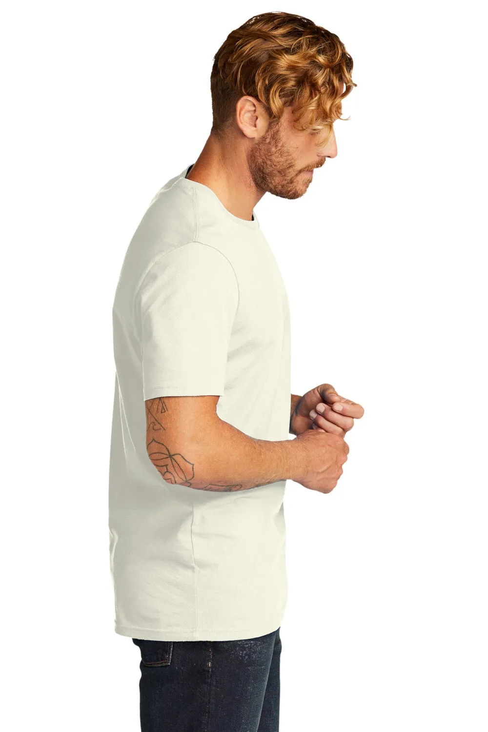 Allmade Herren Bio-Kurzarm-T-Shirt mit Rundhalsausschnitt - Weißer Sand