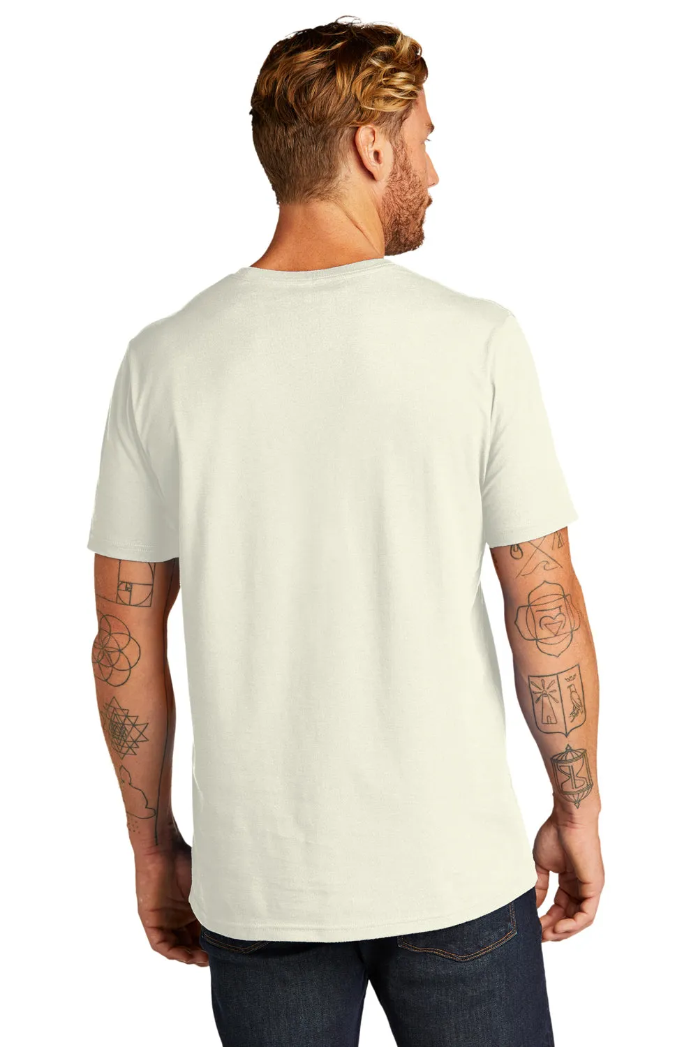 Allmade Herren Bio-Kurzarm-T-Shirt mit Rundhalsausschnitt - Weißer Sand