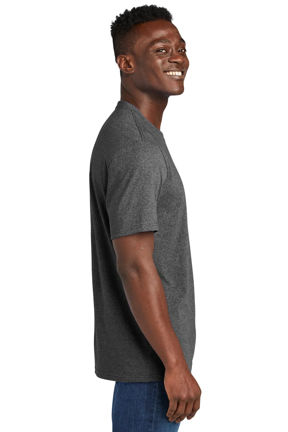 Allmade Herren-Recycling-Kurzarm-T-Shirt mit Rundhalsausschnitt - Meliertes Anthrazitgrau