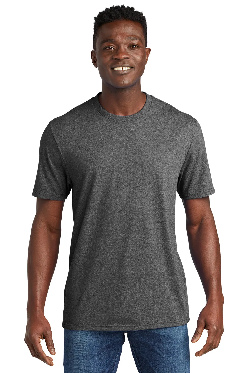 Allmade Herren-Recycling-Kurzarm-T-Shirt mit Rundhalsausschnitt - Meliertes Anthrazitgrau