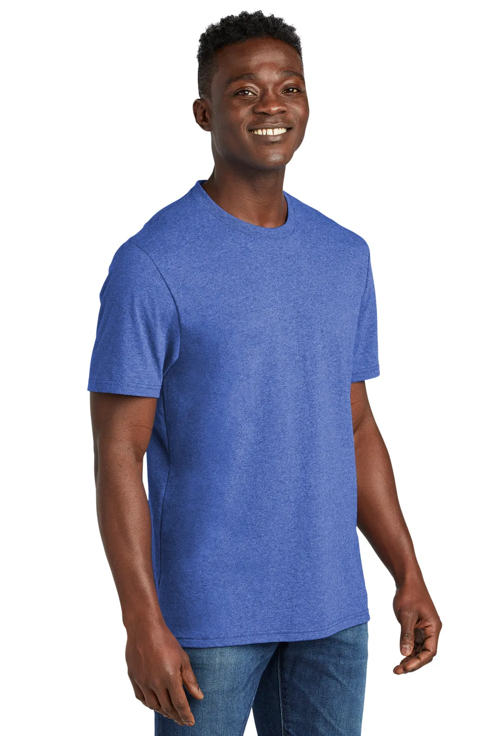 Allmade Herren-Recycling-Kurzarm-T-Shirt mit Rundhalsausschnitt - Heather Royalblau