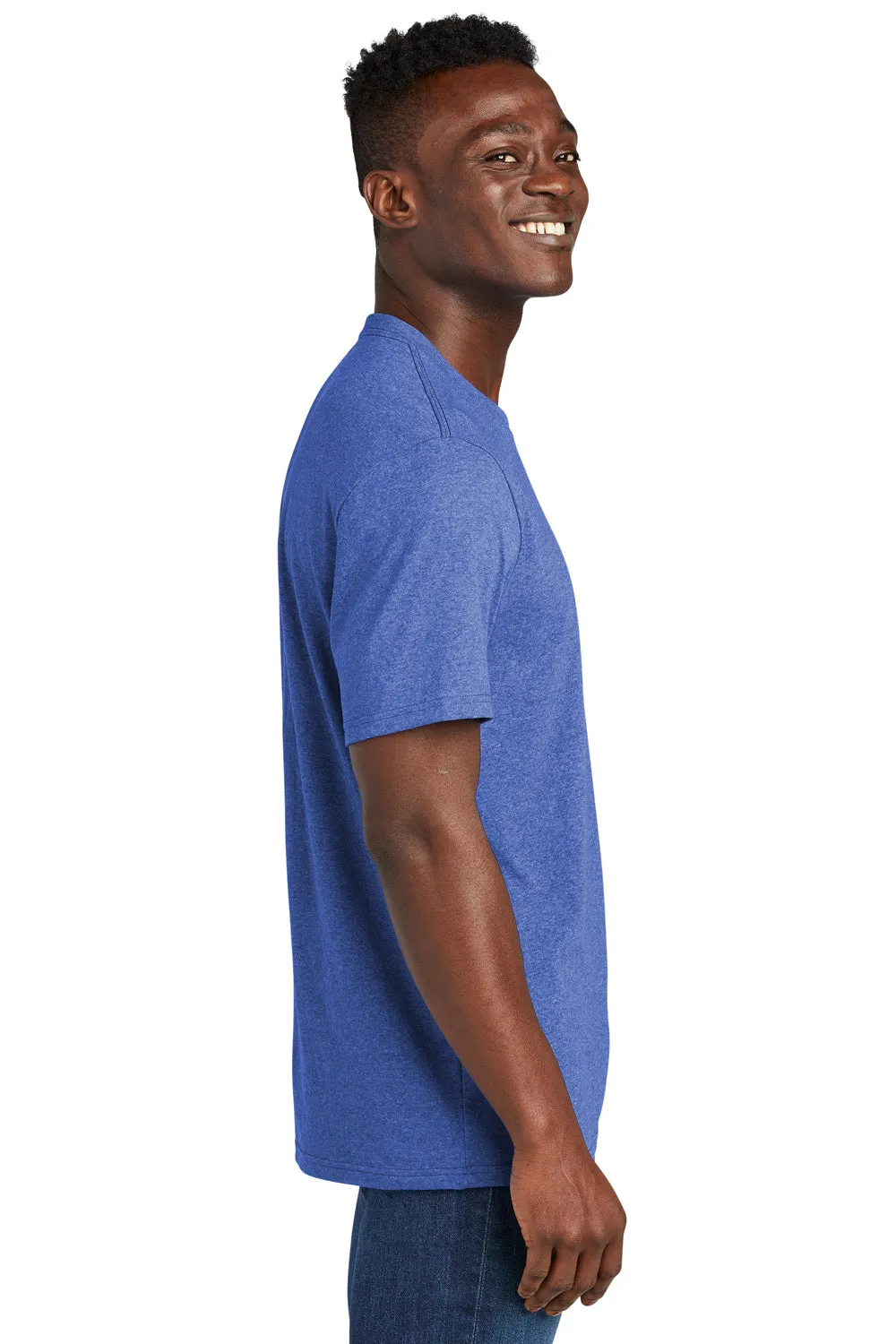 Allmade Herren-Recycling-Kurzarm-T-Shirt mit Rundhalsausschnitt - Heather Royalblau