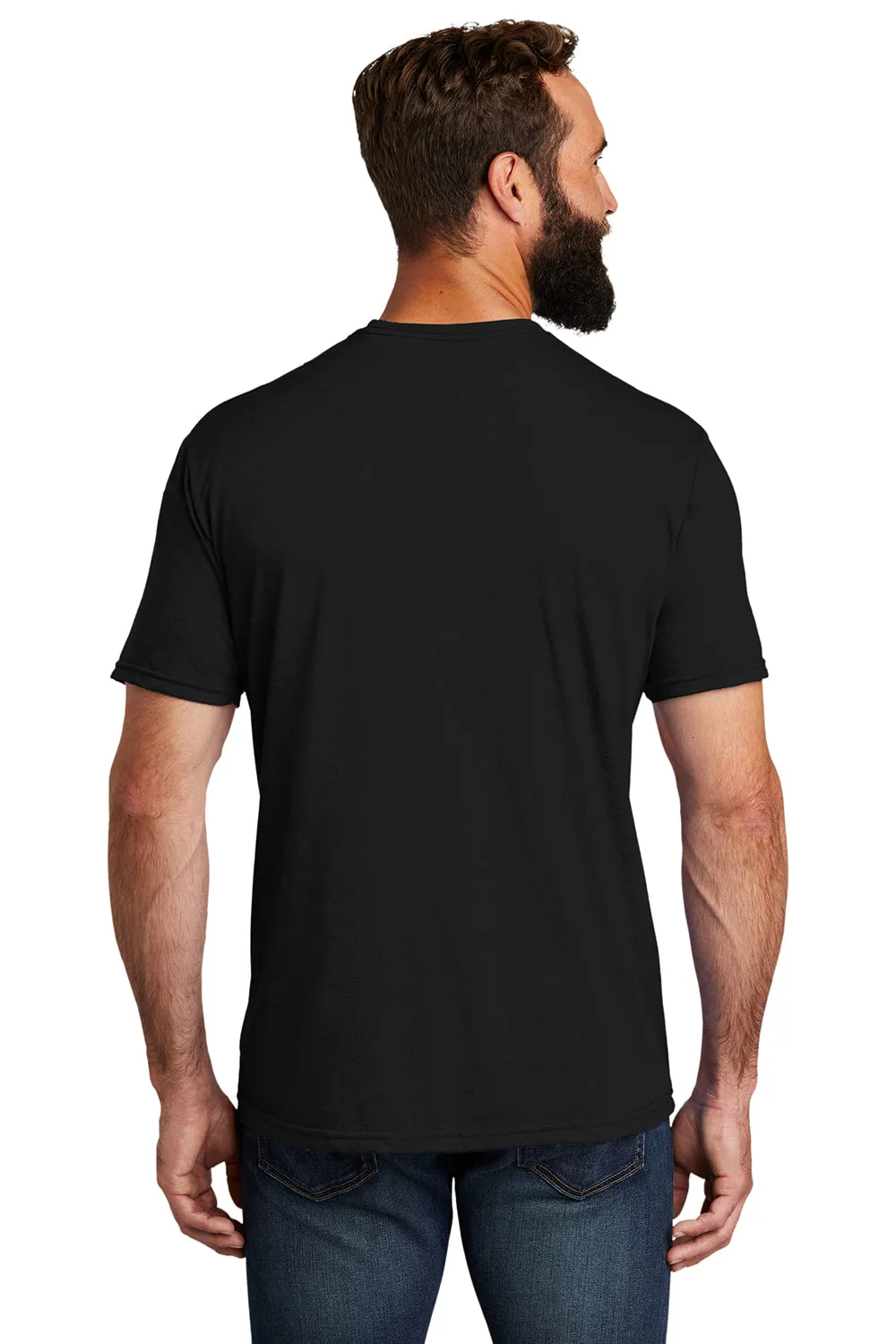 Allmade Herren Kurzarm T-Shirt mit Rundhalsausschnitt - Tiefschwarz
