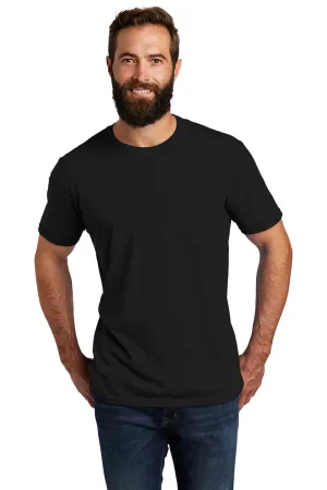 Allmade Herren Kurzarm T-Shirt mit Rundhalsausschnitt - Tiefschwarz