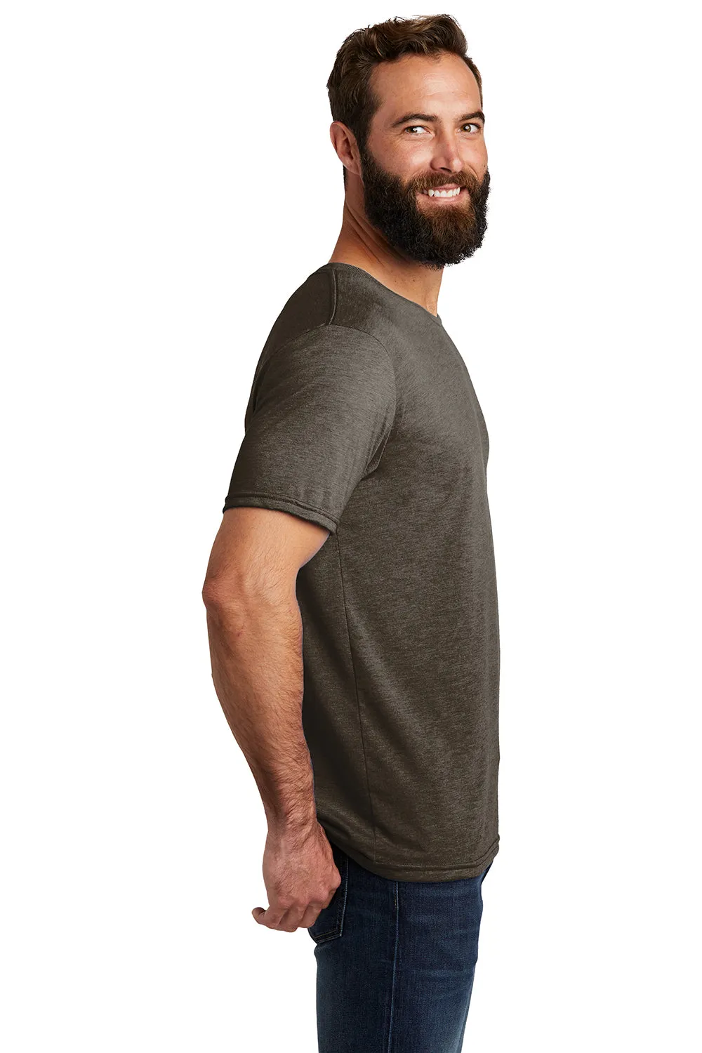 Allmade Herren Kurzarm T-Shirt mit Rundhalsausschnitt - Erdbraun
