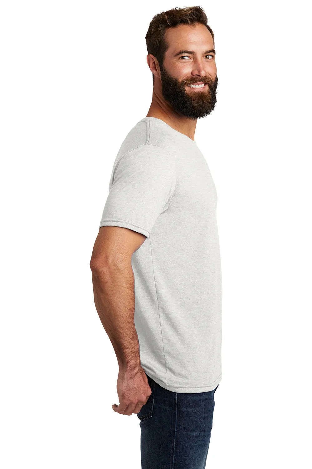 Allmade Herren Kurzarm T-Shirt mit Rundhalsausschnitt - Ziemlich Weiß