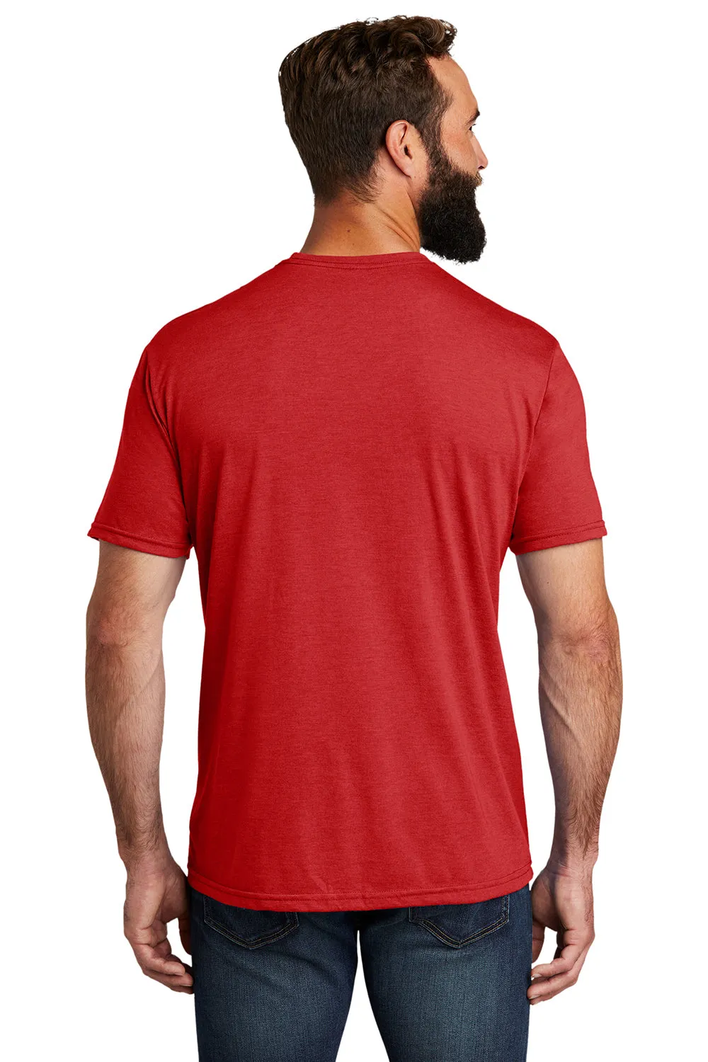 Allmade Herren Kurzarm Rundhals T-Shirt - Aufsteigendes Rot