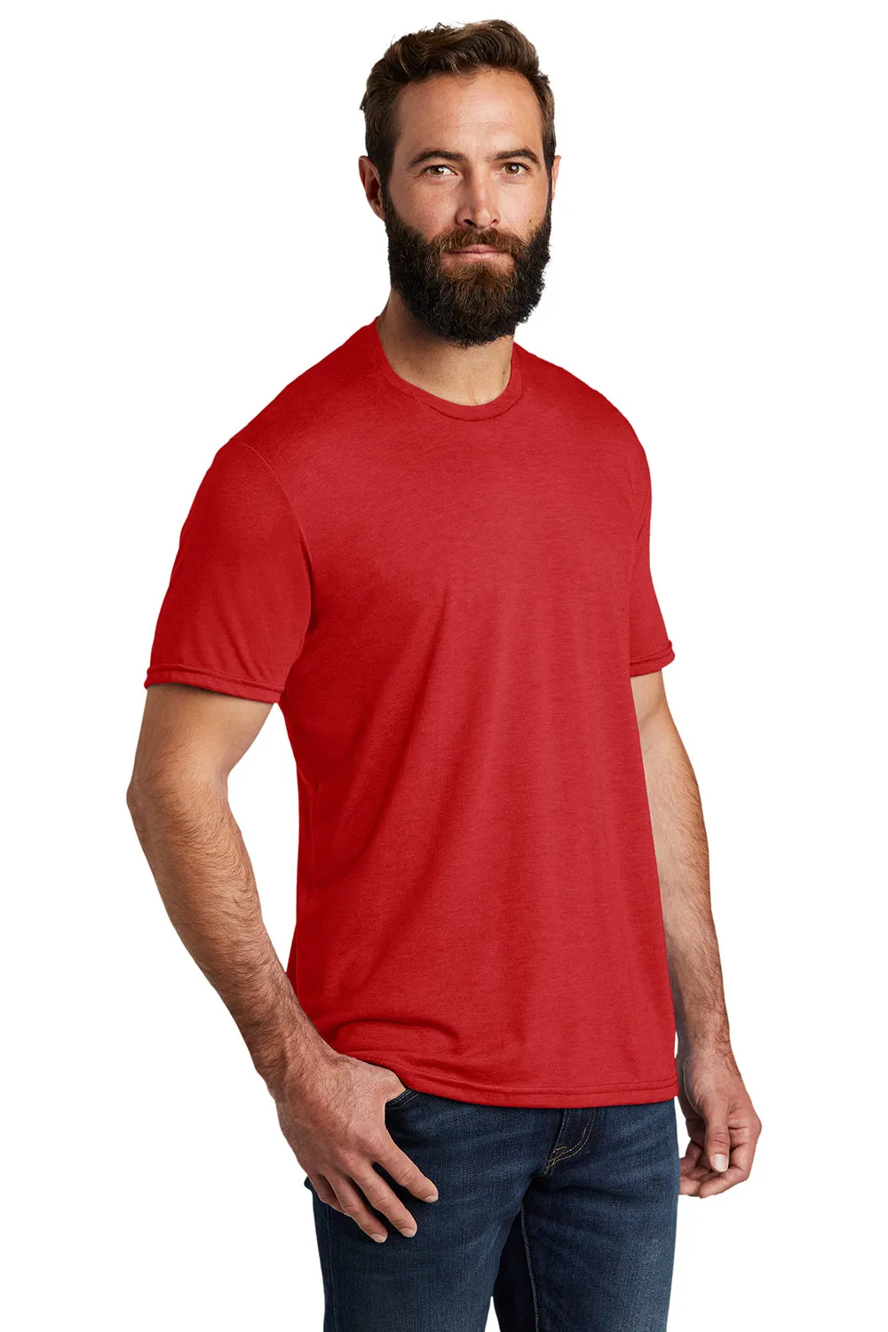 Allmade Herren Kurzarm Rundhals T-Shirt - Aufsteigendes Rot