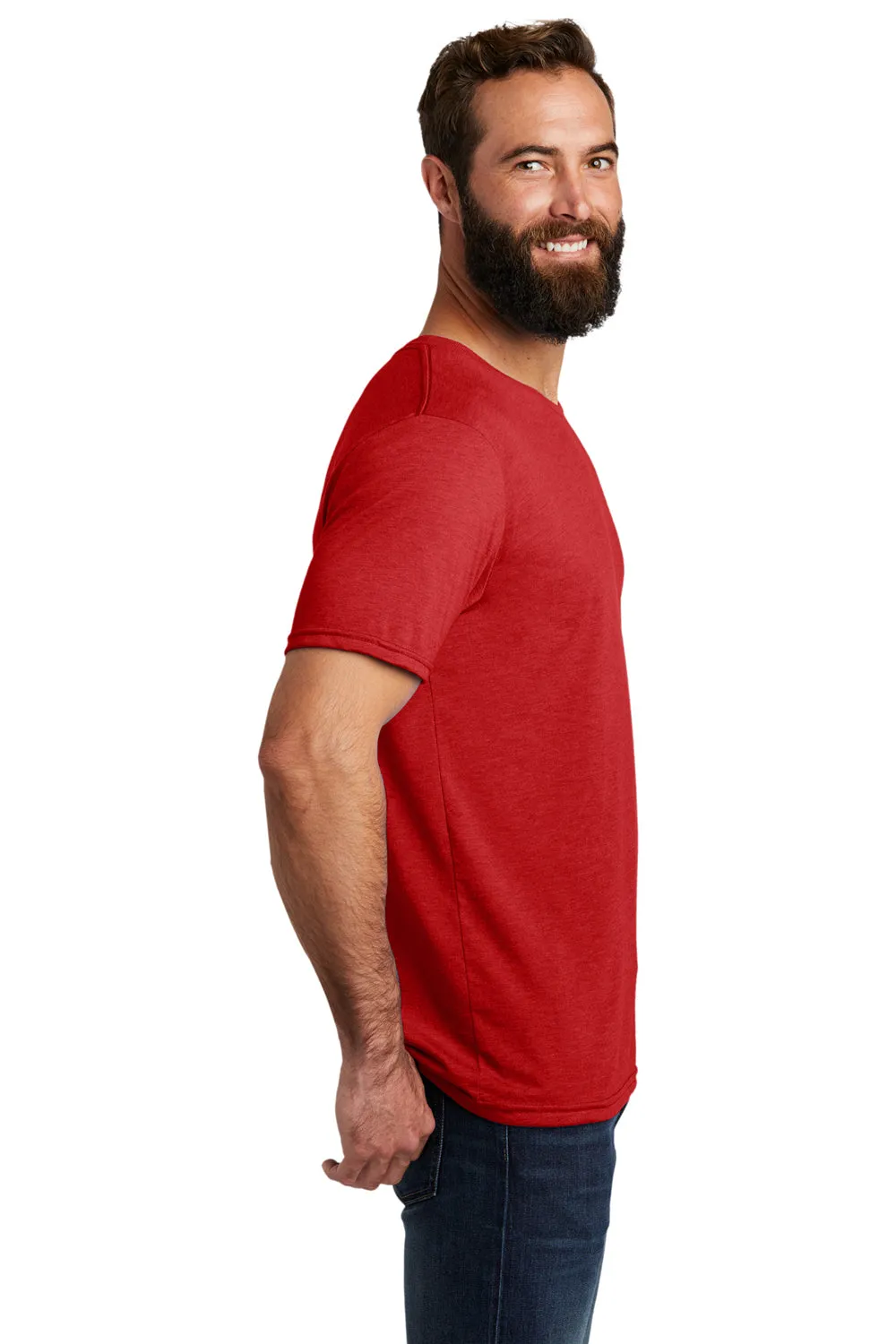 Allmade Herren Kurzarm Rundhals T-Shirt - Aufsteigendes Rot