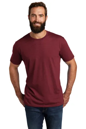 Allmade Herren Kurzarm T-Shirt mit Rundhalsausschnitt - Weinrot